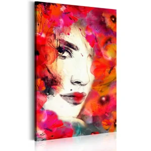 Tavla Woman In Poppies 80x120 cm - Inredning Snabb leverans