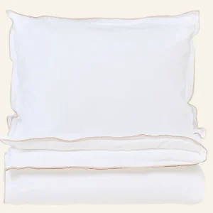 Billig Påslakanset i satin sand - 150x210 cm