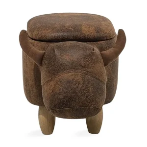 Cow Sittpuff 60 cm Brun - Möbler Trygg betalning