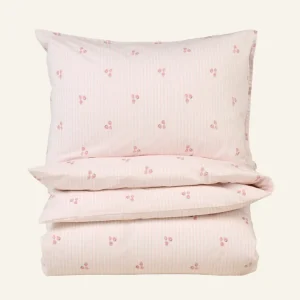 Kampanjpris Påslakanset i bomull rosa - 150x210 cm/50x60 cm