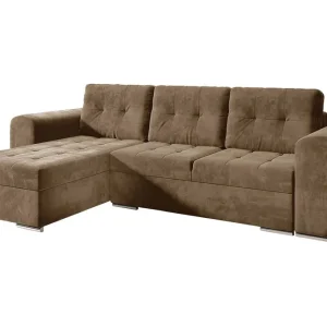 Bäddsoffa med divan Brun - Möbler Nedsatt pris