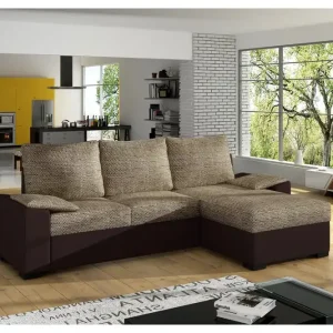 Portomouro Bäddsoffa med Divan Beige/Brun - Möbler I lager