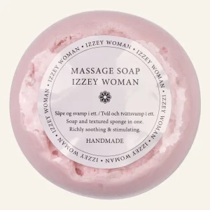 Erbjudandepris Massagetvål rosa - 8,5x8,5 cm