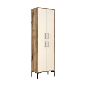 Begränsat erbjudande Retzow Skoskåp 60x35 cm Mörkbrun/Beige - Förvaring