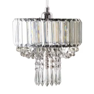 Adorn Ljuskrona 24 cm Transparent - Belysning & el risnedsättning