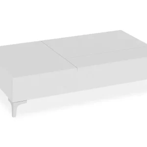 Populär Furny Home Soffbord 121 cm Höj- och Sänkbar med Förvaring Vit - Möbler