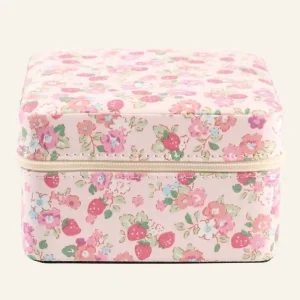 Köp online Smyckeskrin med dragkedja rosa - 11x11 cm