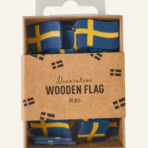 Rabatt Flaggpynt multi/blå - 50stk