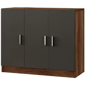 Beställ nu Barrock Highboard 38x89 cm Teak/Antracit - Förvaring