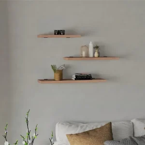 Cordin Vägghylla 2x30 cm 3-pack Natur - Förvaring Billigare