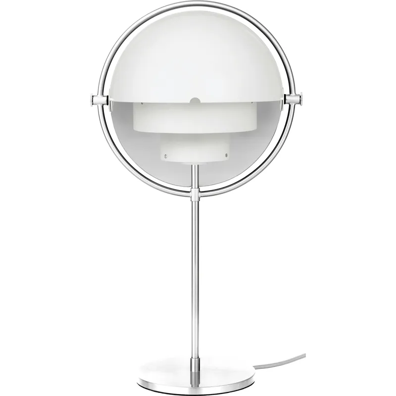 Säker betalning Multi-Lite Bordslampa, Krom / Vit