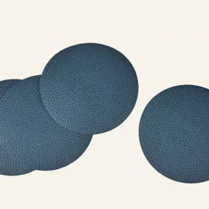 4-pack glasunderlägg blå - ø10 cm Nyhet