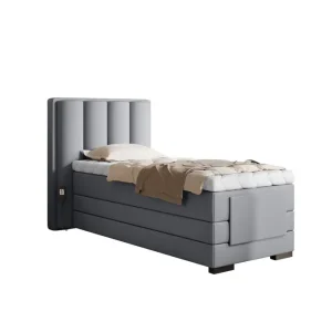 Populärt val Banti Ställbar Kontinentalsäng 90x200 cm Grå - Möbler