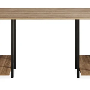 Kundfavorit Pinnarp Skrivbord 125 cm med Förvaring 2 Hyllor Natur/Svart - Möbler