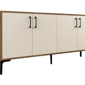 Billig Levents Avlastningsbord 180 cm Valnöt/Krämvit - Möbler