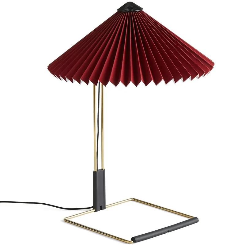 Begränsat erbjudande Matin Bordslampa 300 mm, Polerad Mässing / Oxide Red