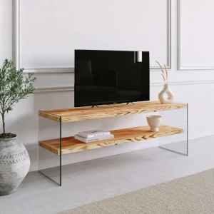 Nedsatt pris Assanisa Tv-bänk 120 cm Natur - Möbler