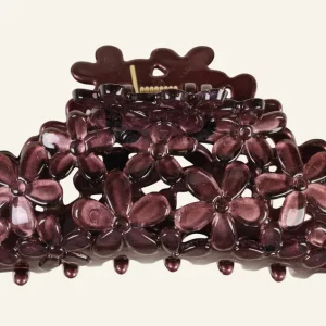 Hårklämma burgundy - 4,5x9,7x4,3 cm Lågt pris