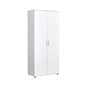 Garderob 80x187 cm Vit - Förvaring Nedsatt pris