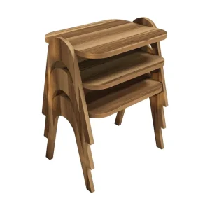 Rabatt Hovdane Satsbord 49 cm 3 Bord Brun - Möbler
