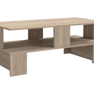 Velenje Soffbord 120 cm Natur/Mörkbrun - Möbler Erbjudandepris