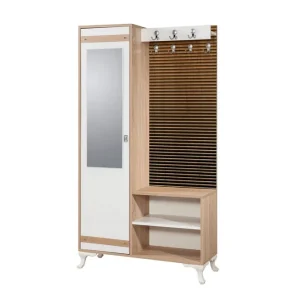 Brokind Klädförvaring 100 cm Brun - Möbler risnedsättning