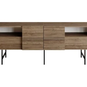 Beställ nu Dasaki Tv-bänk 180 cm Mörkbrun/Svart - Möbler