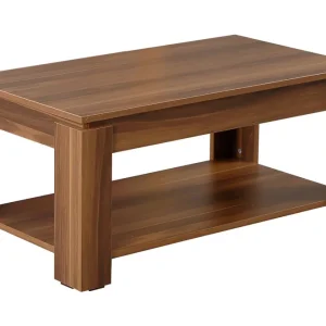 Comfortale Soffbord 104 cm med Förvaring Hylla Valnötsbrun - Möbler Billigare