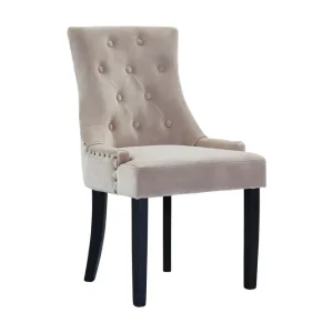 Kundfavorit Bloomington Viktoria Matstol Sammet Sand / Beige - Möbler