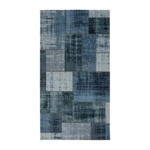 KM Home Sassoferrato Matta 80x150 cm Jeans/Blå - Textil & mattor Kampanj