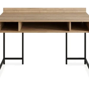 Reapris Fagersanna Skrivbord 120 cm med Förvaring Hyllor Svart - Möbler