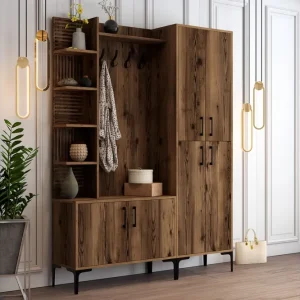 Trygg betalning Schmida Hallmöbelset 150 cm Mörkbrun - Möbler