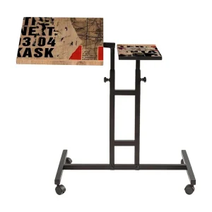 Kampanj Ollier Ståskrivbord 67 cm Trä/Natur/Svart - Möbler