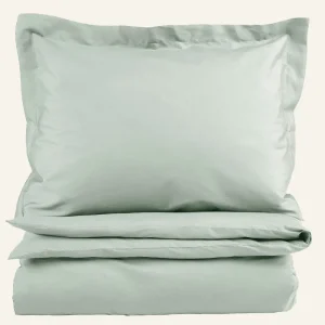 Påslakanset i percale lindblomsgrön - 150x210 cm Fri frakt