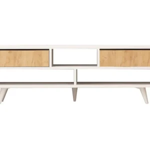 Mod Design Tv-bänk 140 cm Vit/Brun - Möbler Köp nu