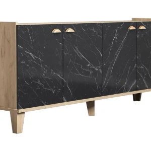 Sideboard 41x182 cm Natur/Svart - Förvaring Expressleverans