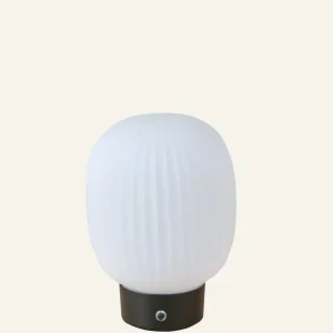 Batteridriven lampa svart - 20 cm ø14,2 Rabatt