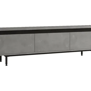 Billig Lozyno Tv-bänk 160 cm Silver/Svart - Möbler