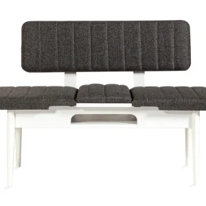 Idehult Bänk 85 cm Vit/Antracit - Möbler risnedsättning