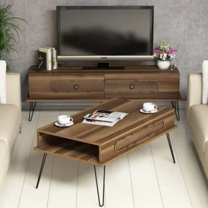 Populärt val Hovdane TV-Möbelset 145 cm Brun - Möbler