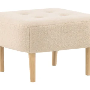 Fynd Venture Home Salina Sittpuff med knappar Vit - Möbler
