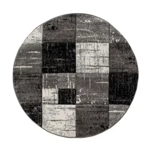 KM Home London Square Friezematta Rund 160 Svart - Textil & mattor Reapris