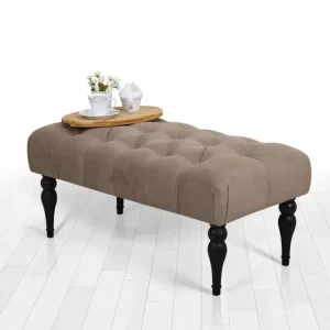 Populär Hodgenville Fotpall 92 cm Rektangulär Brun - Möbler