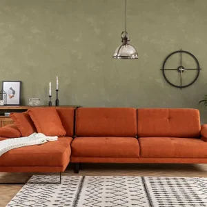 Kitimat Divansoffa 3-sits Orange - Möbler Lägg i varukorgen