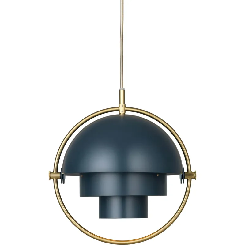 Bästa pris Multi-Lite Pendel Ø25,5 cm, Mässing / Midnattsblå