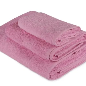 Hobby Handduk Set om 3 Rosa - Textil & mattor Erbjudandepris