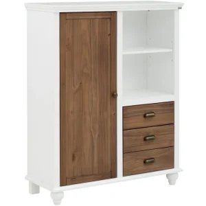 Kagami Highboard Vit/Brun - Förvaring Köp online