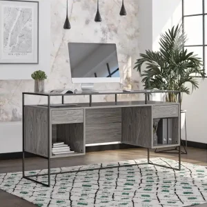 Populärt val Bradford Skrivbord 141 cm Grå Queer Eye - Möbler