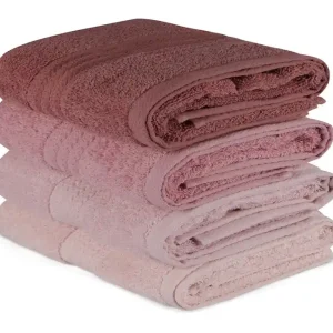 Hobby Handduk 50x90 cm 4-pack Ljusrosa/Creme - Textil & mattor Populärt val
