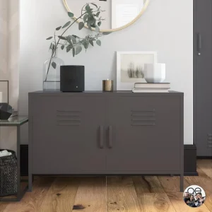 Sänkt pris Queer Eye Bradford Skänk 100x40 cm Grå Dorel Home - Förvaring